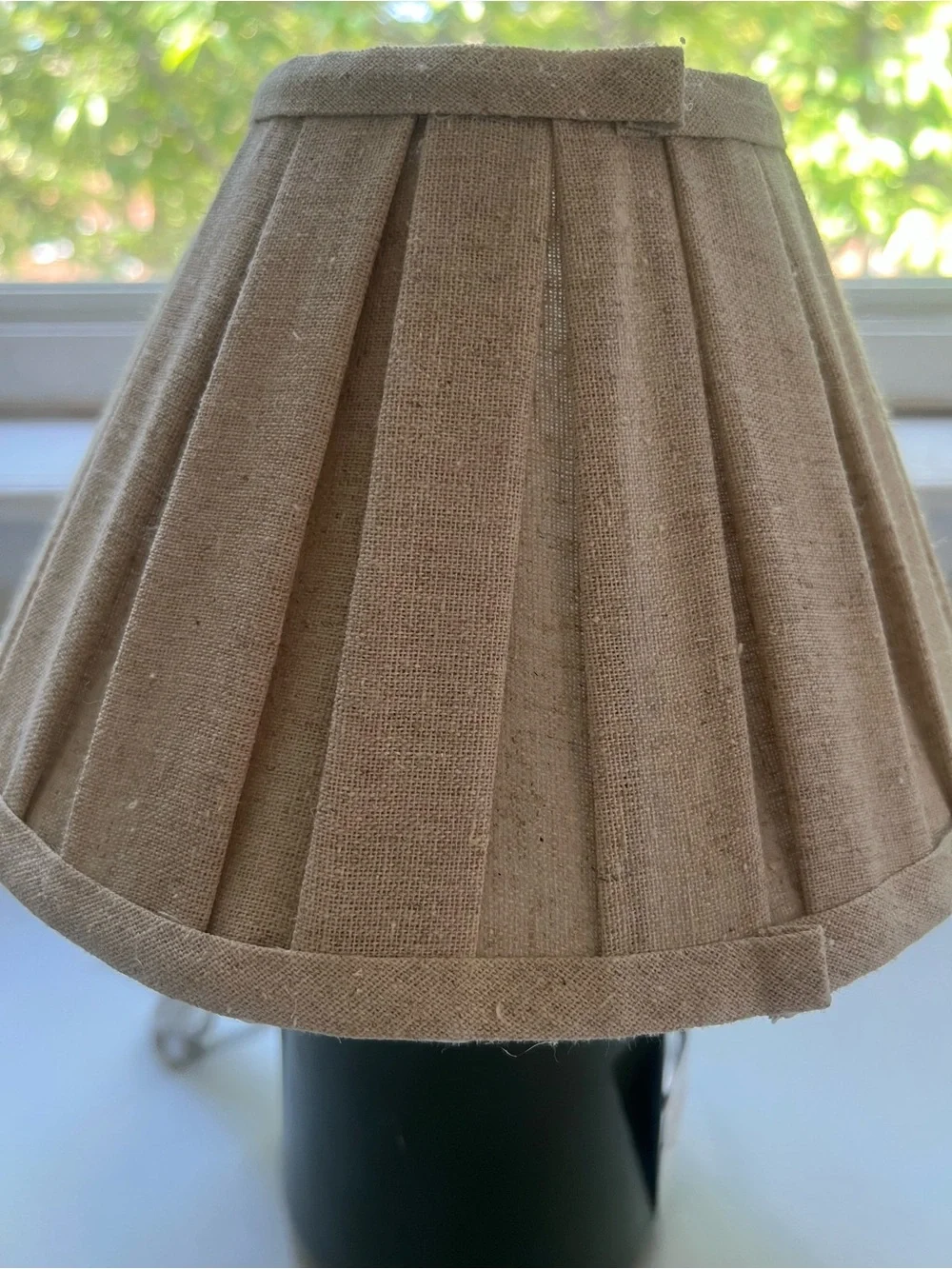 Green Ceramic Table Lamp with Pleated Shade - Hearth & Hand™ with Magnolia